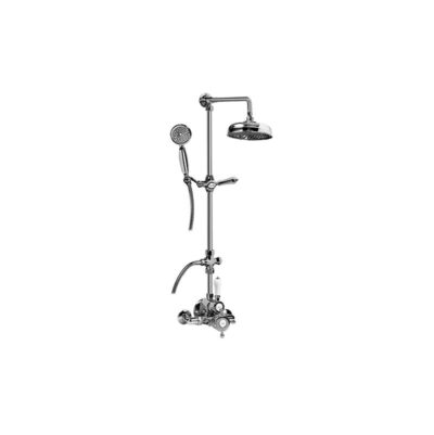 Graff Adley Traditional Exposed Thermostatic Tub and Shower System - w/Metal Handshower Handle