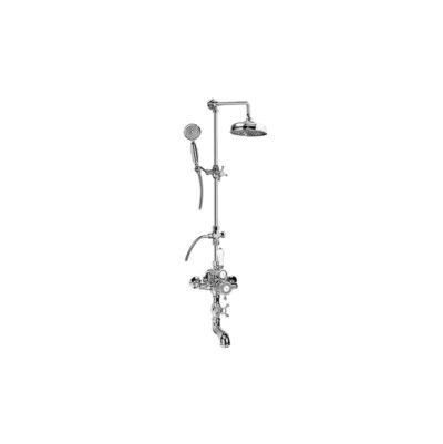 Graff Adley Traditional Exposed Thermostatic Tub and Shower System - w/Metal Handshower Handle