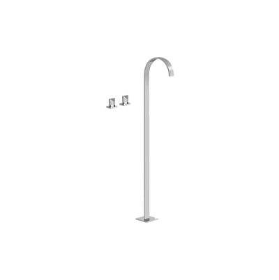 Graff Sade Floor-Mounted Tub Filler w/Deck-Mounted Handles