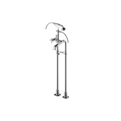 Graff Adley Exposed Floor-Mounted Tub Filler w/Handshower Set