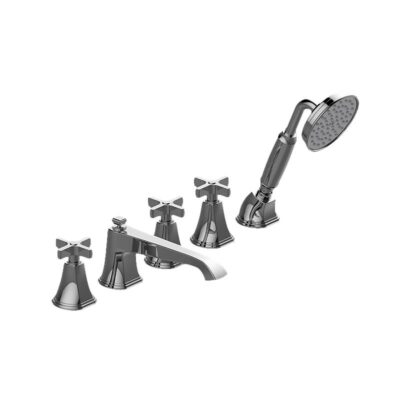 Graff Finezza UNO Roman Tub Set w/Handshower w/Cross Handle (Rough and Trim)