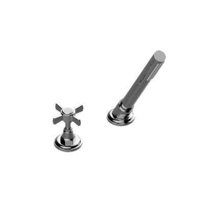 Graff Camden Deck-Mounted Handshower & Diverter Set w/Cross Handle (Trim)