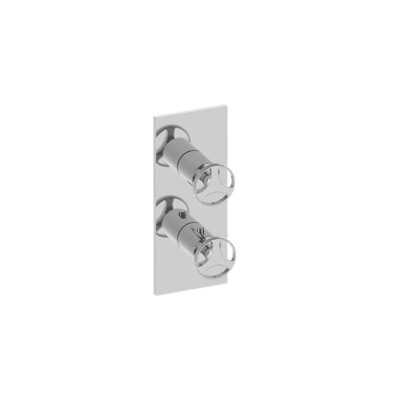 Graff Harley Square M-Series Valve Trim with Two Handles