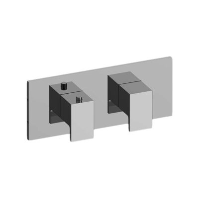 Graff Solar Square M-Series Valve Trim with Two Handles (Horizontal Orientation)