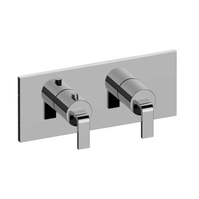 Graff Immersion Square M-Series Valve Trim with Two Handles (Horizontal Orientation)