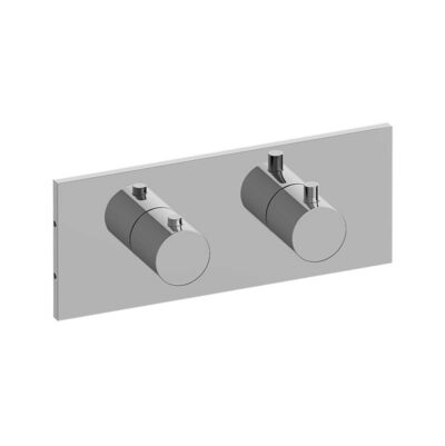 Graff M.E. Square M-Series Valve Trim with Two Handles (Horizontal Orientation)
