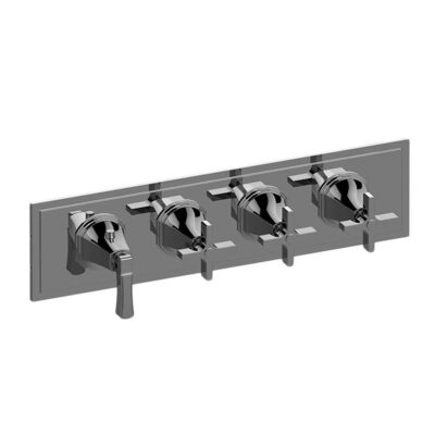 Graff Finezza UNO M-Series Valve Trim with Four Handles (Horizontal Orientation)