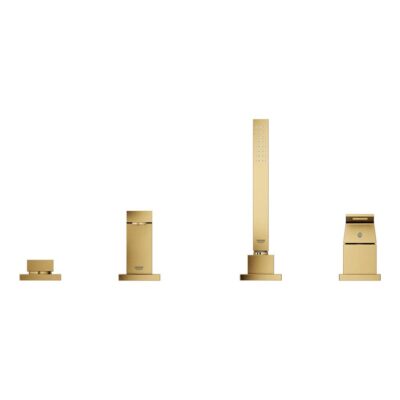 Grohe 4-Hole Single-Handle Deck Mount Roman Tub Faucet with 1.75 GPM Hand Shower