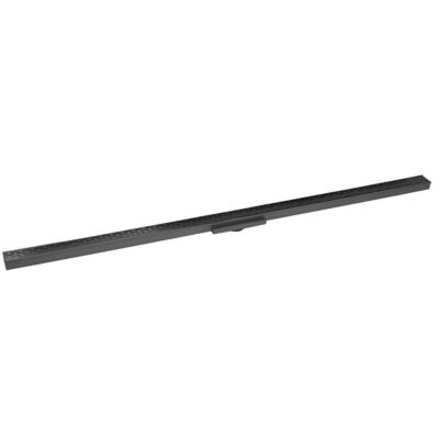 Infinity Drain 60'' FX Series Complete Kit with Perforated Offset Slot Grate in Gunmetal