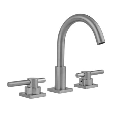 Jaclo Uptown Contempo Faucet with Square Escutcheons & Low Peg Lever Handles