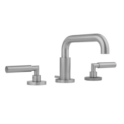 Jaclo Downtown Contempo Faucet with Round Escutcheons & Contempo Hub Base Lever Handles- 0.5 GPM