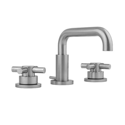 Jaclo Downtown Contempo Faucet with Round Escutcheons & Low Contempo Cross Handles