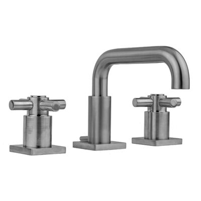 Jaclo Downtown Contempo Faucet with Square Escutcheons & Contempo High Cross Handles