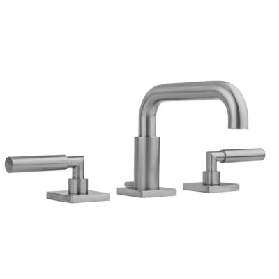 Jaclo Downtown Contempo Faucet with Square Escutcheons & Contempo Hub Base Lever Handles