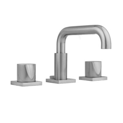 Jaclo Downtown Contempo Faucet with Square Escutcheons & Thumb Handles- 0.5 GPM