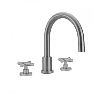 Jaclo Contempo Roman Tub Set with Hub Base Cross Handles