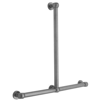 Jaclo T71 Reeded Transitional 24H x 24W T Grab Bar