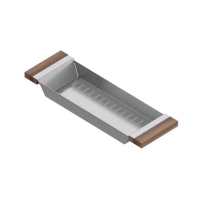 Home Refinements by Julien Colander For 18In Sink, Walnut Handles, 6X19X2-1/4