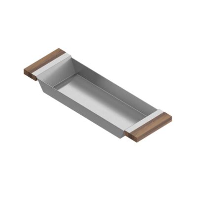 Home Refinements by Julien Tray For 18In Sink, Walnut Handles, 6X19X2-1/4