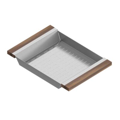 Home Refinements by Julien Colander For 16In Sink, Walnut Handles, 12X17X2-1/4