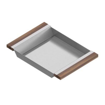 Home Refinements by Julien Tray For 16In Sink, Walnut Handles, 12X17X2-1/4