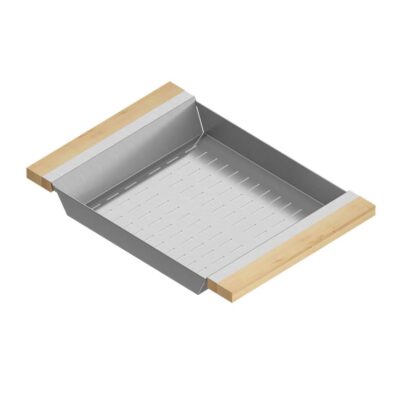 Home Refinements by Julien Colander For 16In Sink, Maple Handles, 12X17X2-1/4