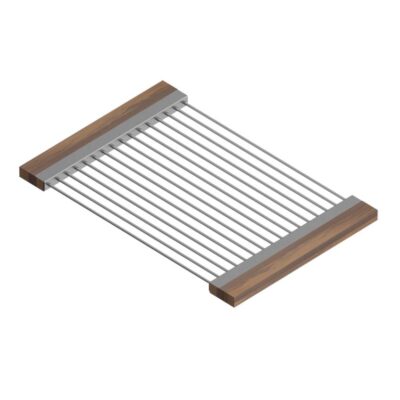 Home Refinements by Julien Drying Rack For 17In Sink, Walnut Handles, 12X18X1