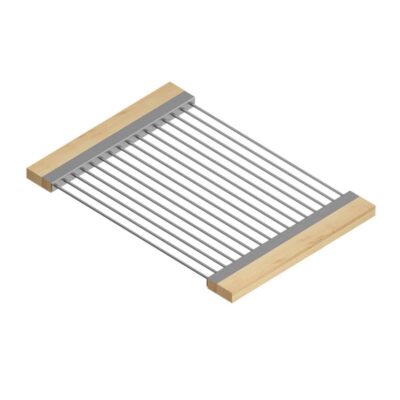Home Refinements by Julien Drying Rack For 16In Sink, Maple Handles, 12X17X1