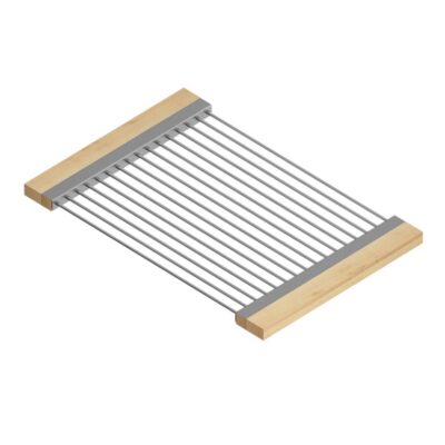 Home Refinements by Julien Drying Rack For 17In Sink, Maple Handles, 12X18X1