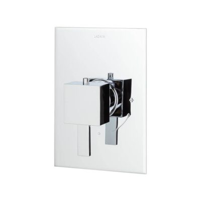 Lacava TRIM ONLY - Built-in thermostatic valve with single handle and rectangular backplate. Water flow rate: 10.5 gpm at 43.5 psi.