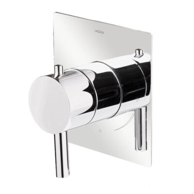 Lacava TRIM ONLY - Built-in thermostatic valve with single handle and rectangular backplate. Water flow rate: 10.5 gpm at 43.5 psi