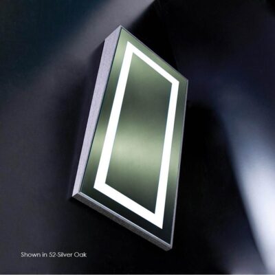 Lacava Wall mount mirror with LED lights 12V, 12W white, adapter and on/off switch inlcuded. W: 19'', H: 38'', D: 5'' ADA compliant