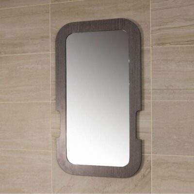 Lacava Wall- mount mirror in wooden frame. W: 20'', H:36''.
