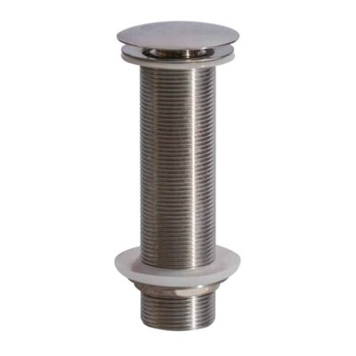 Lenova 6'' Long Thread Mushroom Pop Up Drain in Brushed Nickel Finish