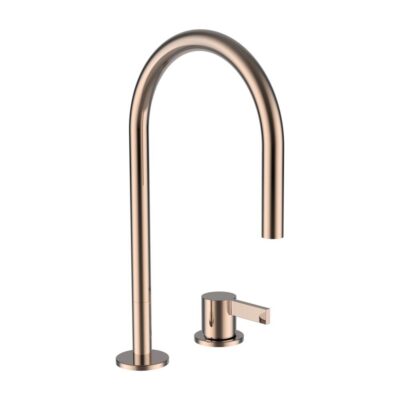 Laufen 2-hole Basin Mixer, Projection 6-1/2'', Swivel Spout, Without Pop-up Waste With Rod