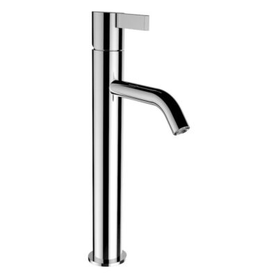 Laufen Kartell Column Basin Mixer, Projection 5'', Fixed Spout, Without Pop-up Waste