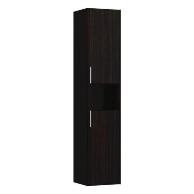 Laufen Tall Cabinet, 2 doors, door hinge left, 1 open shelf, 2 glass shelves, design matching vanity units