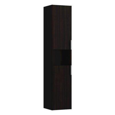 Laufen Tall Cabinet, 2 doors, door hinge right, 1 open shelf, 2 glass shelves, design matching vanity units