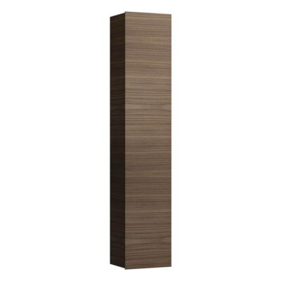Laufen Tall Cabinet made of aluminum, 1 door, door hinge left, 5 shelves each in the box and door