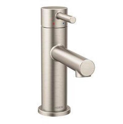 Moen Brushed nickel one-handle bathroom faucet