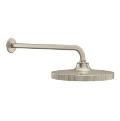 Moen Brushed Nickel One-Function 10'' Diameter Spray Head Eco-Performance Rainshower