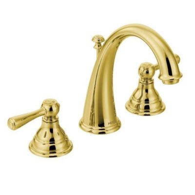 Moen Polished brass two-handle bathroom faucet