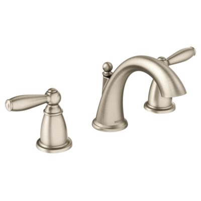 Moen Brantford 8 in. Widespread 2-Handle High-Arc Bathroom Faucet Trim Kit in Brushed Nickel (Valve Sold Separately)