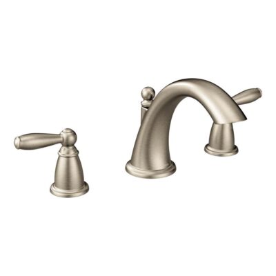 Moen Brantford 2-Handle Deck-Mount Roman Tub Faucet Trim Kit in Brushed Nickel (Valve Sold Separately)