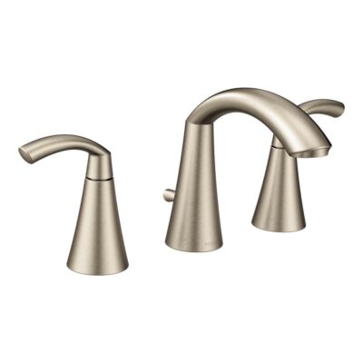 Moen Glyde 8 in. Widespread 2-Handle High-Arc Bathroom Faucet in Brushed Nickel