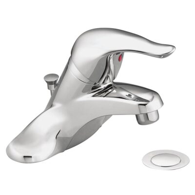 Moen Chateau One-Handle Low Arc Bathroom Faucet, Chrome