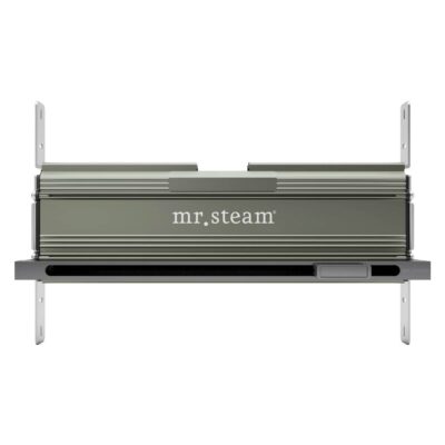 Mr. Steam Linear 16 in. W. Steamhead with AromaTherapy Reservoir in Brilliant Black