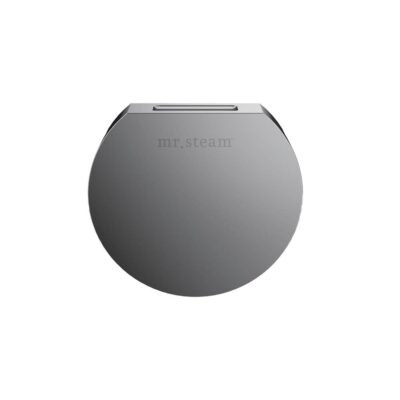 Mr. Steam Designer 3 in. Steamhead with AromaTherapy Reservoir in Round Brilliant Black