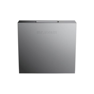 Mr. Steam Designer 3 in. Steamhead with AromaTherapy Reservoir in Square Brilliant Black