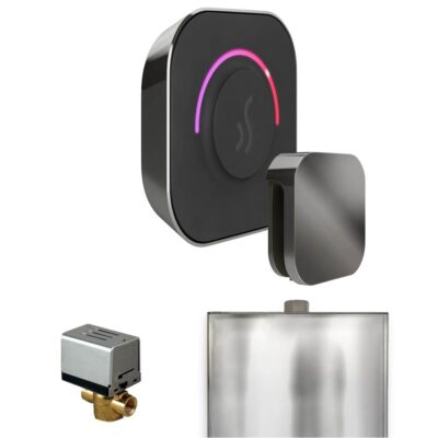 Mr. Steam ButlerTouch Steam Shower Control Package with TempoTouch Control and Steamhead in Brilliant Black